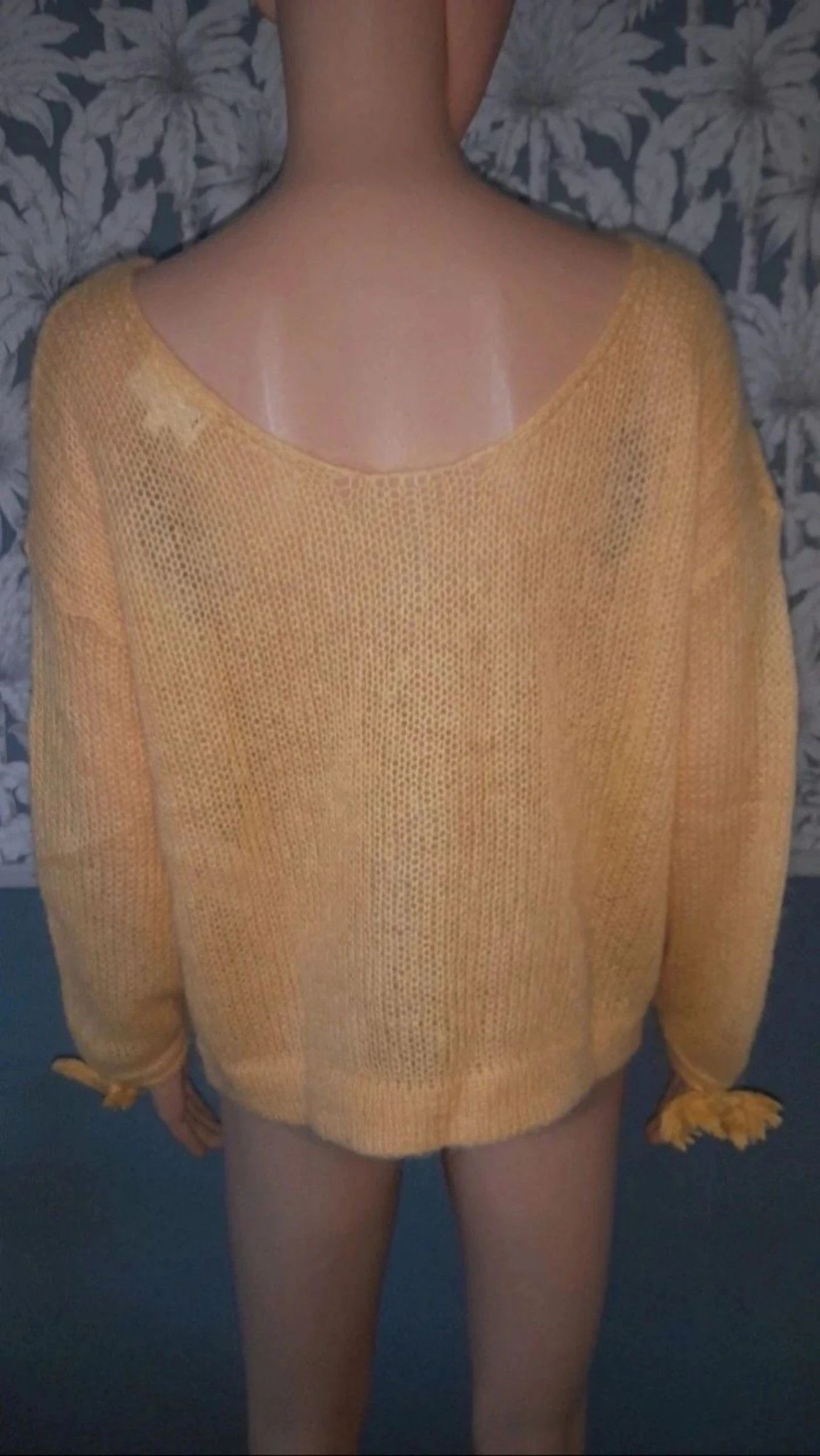 Yellow mohair Dicky style Sézane sweater size xs – photo 7